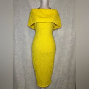 Elegant Yellow Women's Dress